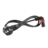 ACT strāvas vads CEE 7/7 (leņķa) - C13 IEC Lock (augšleņķa) melns 3 m, EL456S