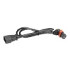 ACT strāvas kabelis C14 - C13 IEC Lock (leņķveida) melns 2 m, PC2048