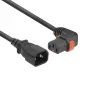 ACT barošanas vads C14 - C13 IEC Lock (taisnleņķa) melns 2 m, PC2045