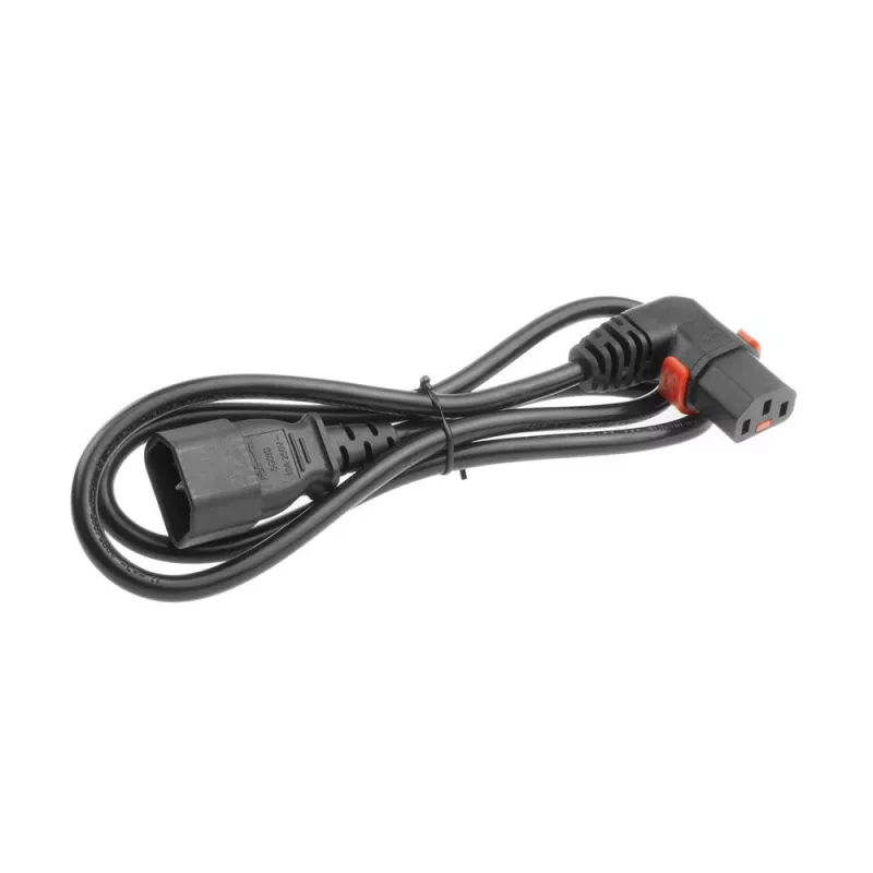 ACT barošanas vads C14 - C13 IEC Lock (taisnleņķa) melns 3 m, PC2049