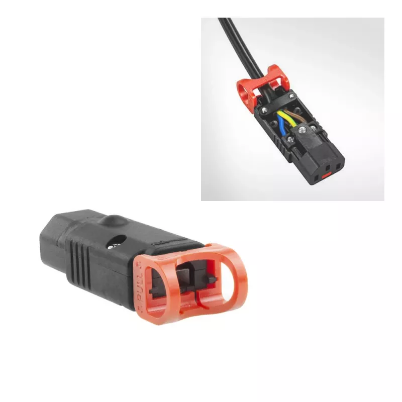 ACT C13 IEC Lock+ pārslēdzams melns, PA130100BK