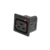 ACT C19 IEC Lock Net Entree (1x izeja) - melns, PA195015BK
