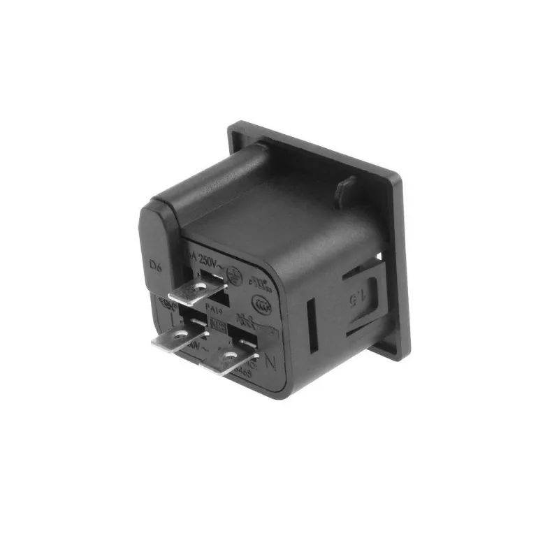 ACT C19 IEC Lock Net Entree (1x izeja) - melns, PA195015BK