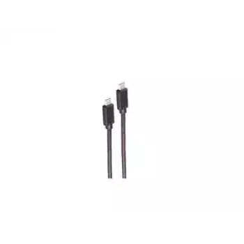 USB kabelis ShiverPeaks BS13-62025 1m USB 3.2 Gen 2 USB-C Melns