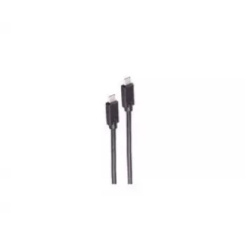 USB kabelis ShiverPeaks BS13-62035 2m USB 3.2 Gen 2 USB-C Melns