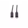 USB kabelis ShiverPeaks BS30-41045 USB 3.2 Gen 2 3m USB-C melns