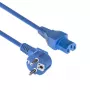 ACT barošanas vads CEE 7/7 leņķa C15 zils 1,5 m 230V 10A