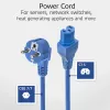 ACT barošanas vads CEE 7/7 leņķa C15 zils 1,5 m 230V 10A