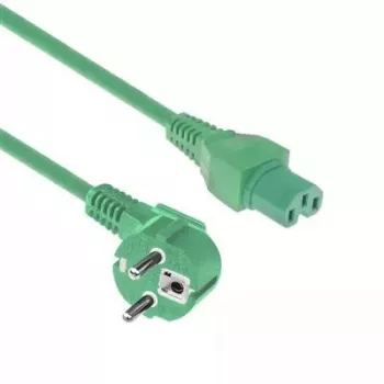 ACT barošanas vads CEE 7/7 vīriešu leņķa C15 zaļš 2 m 250 V 10 A