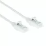 ACT White 0.5m LSZH U/UTP CAT6 datacentra plānā savienojuma kabelis ar aizsargātiem RJ45 savienotājiem