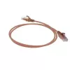 ACT Brown 2 m LSZH U/UTP CAT6 datacentra plānais lēciena kabelis ar RJ45 savienotājiem un aizsargvāciņiem