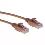 ACT Brown 2 m LSZH U/UTP CAT6 datacentra plānais lēciena kabelis ar RJ45 savienotājiem un aizsargvāciņiem