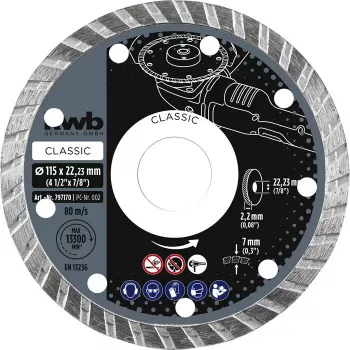 Diska zāģa asmens KWB 797870 23 cm marmora flīzēm