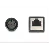DeLOCK M12 adaptera kabelis A-kodēts 8 kontaktu sievišķais uz RJ45 sievišķo 50 cm