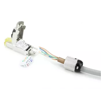 ACT lauka spraudnis RJ45 CAT6A ekranēts, bezinstrumentu, 4PPoE 100W