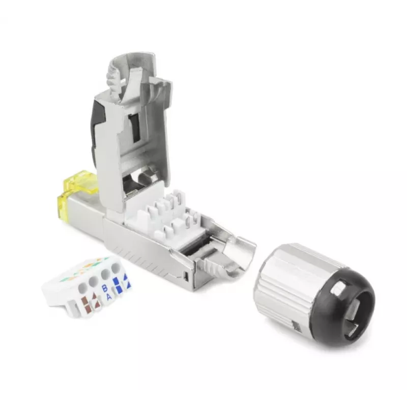 ACT lauka spraudnis RJ45 CAT6A ekranēts, bezinstrumentu, 4PPoE 100W