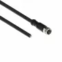 ACT Industrial sensora kabelis 3.00 m M8A 3-pin sievišķais uz atvērtu galu, Ultraflex Xtreme TPE, ekranēts