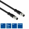 ACT Industrial sensora kabelis 3,00 m M8A 4-pin vīrietis uz M8A 4-pin vīrietis, Ultraflex Xtreme TPE, ekranēts