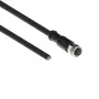 ACT Industrial sensora kabelis 3,00 m M8A 4-pin sievišķais uz brīvu galu, Ultraflex Xtreme TPE, ekranēts