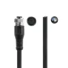 ACT Industrial sensora kabelis 5.00 m M12A 4-pin sievišķais uz atvērtu galu Superflex Xtreme TPE, ekranēts