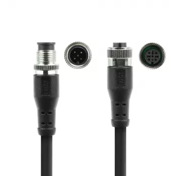 ACT Industrial sensora kabelis 1,50 m M12A 5-pin vīrietis uz M12A 5-pin sieviete, Superflex Xtreme TPE, ekranēts