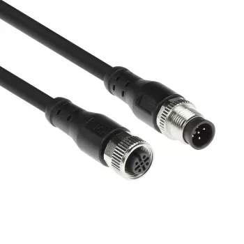 ACT Industrial sensora kabelis 3,00 m M12A 5-pin vīriešu uz M12A 5-pin sieviešu, Superflex Xtreme TPE, ekranēts