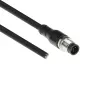 ACT Industrial sensora kabelis 1,50 m M12A 5-pin vīriešu uz atvērtu galu, Superflex Xtreme TPE, ekranēts