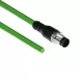ACT Industrial sensora kabelis 5,00 m M12A 8-pin vīrišķais uz brīvu galu, Ultraflex TPE, ekranēts