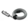 Hama USB slēdzene klēpjdatoram Sudraba, Caurspīdīga 1.8 m