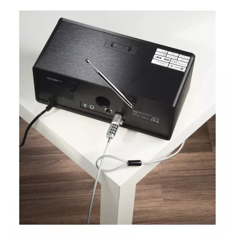 Hama USB slēdzene klēpjdatoram Sudraba, Caurspīdīga 1.8 m