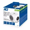 ACT AC2425 pagarinātājs ar USB 1.5 m 3 kontaktligzdas Balts