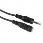 Audio kabelis Hama 00205105 5m 3,5mm vīrietis-sieviete melns