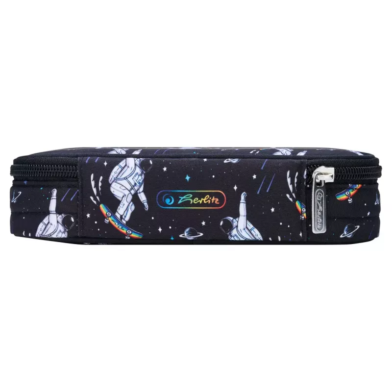 Herlitz Space Skater mīkstais penālis, poliesters, tumši zils/balts