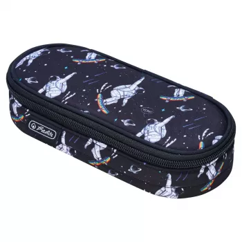Herlitz Space Skater mīkstais penālis, poliesters, tumši zils/balts
