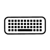 Bezvadu membrānas tastatūra HP 220 — Melna, RF 2.4 GHz, USB-A uztvērējs, QWERTY, ciparu bloks, AAA baterija