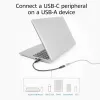 USB adapteris ACT AC7460 USB A vīrišķais uz 24 kontaktu USB‑C sievišķo, 20 cm, 5 Gbps