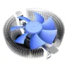 Dzesēšanas komplekts PCCOOLER E90 CPU dzesētājs, top-blow, 8 cm, 1000-2000 RPM, hidro gultnis, zils