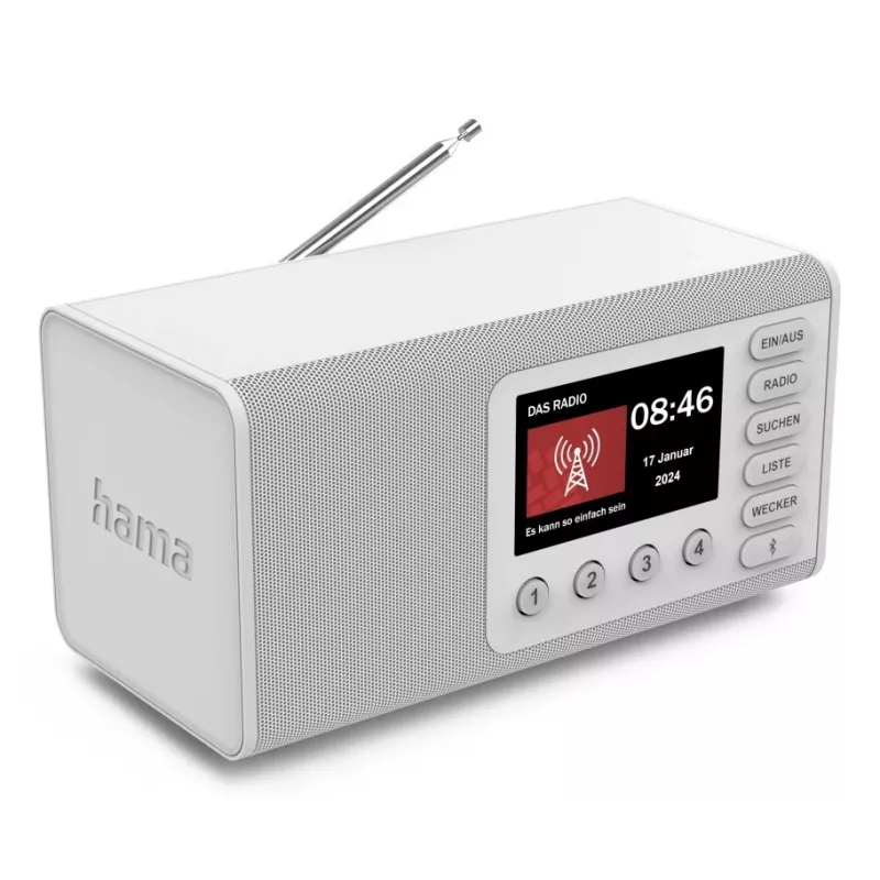 Personālais radio Hama DR1001 DAB DAB+ FM digitālais uztvērējs 5W
