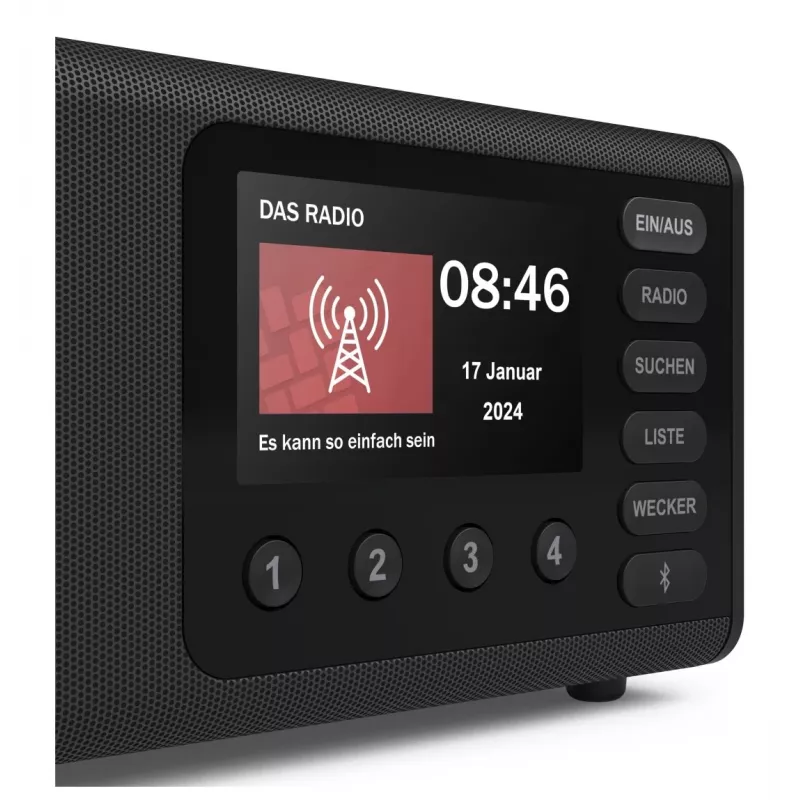 Personālais radio Hama DR1001 DAB/DAB+/FM 5W TFT displejs