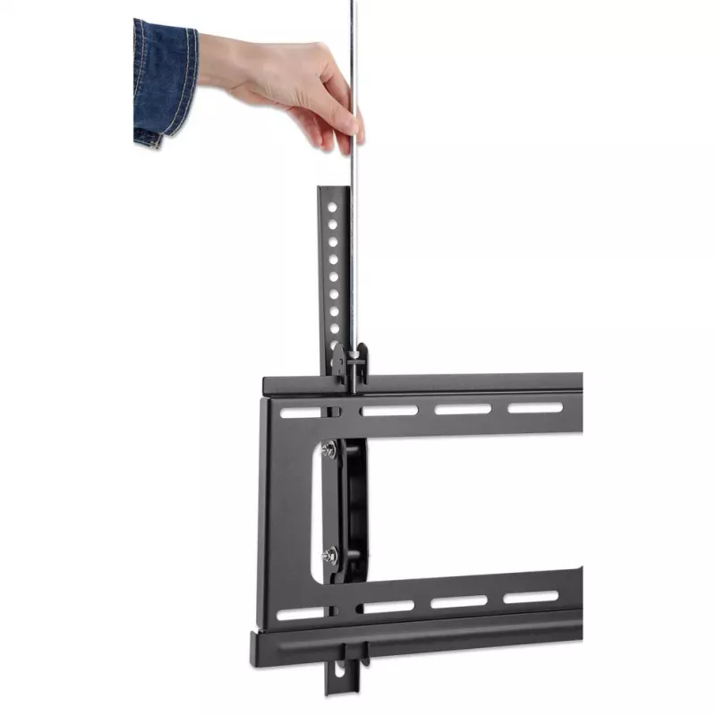 Manhattan āra sienas stiprinājums televizoriem un monitoriem (sasverams, pretzādzību), 37 inch-65 inch, VESA 200x200-600x400mm, līdz 80kg, slēdzams