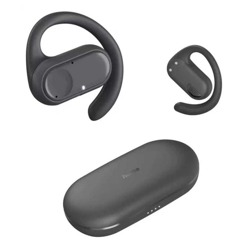 Hama Spirit Open Ausu Atskaņotājs True Wireless Stereo (TWS) Iekšauss Zvaniem/Mūzikai Bluetooth Melns