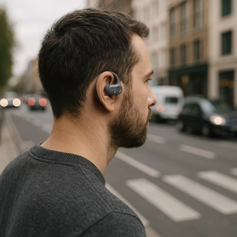 Hama Spirit Open Ausu Atskaņotājs True Wireless Stereo (TWS) Iekšauss Zvaniem/Mūzikai Bluetooth Melns