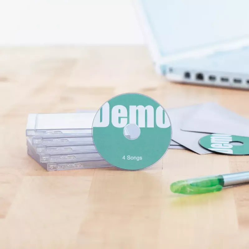 Pašlīmējošās etiķetes HERMA CD Mini A4 Ø 78 mm, 60 gab.