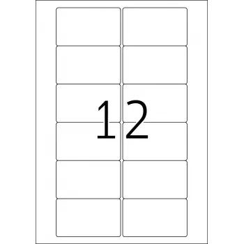 Pašlīmējošas printera etiķetes HERMA Video A4 78,7x46,6 mm