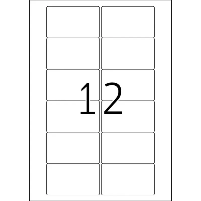 Pašlīmējošas printera etiķetes HERMA Video A4 78,7x46,6 mm