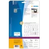 Uzlīmes HERMA ZIP disketēm A4 59x50 mm balts matēts papīrs 375 gab.