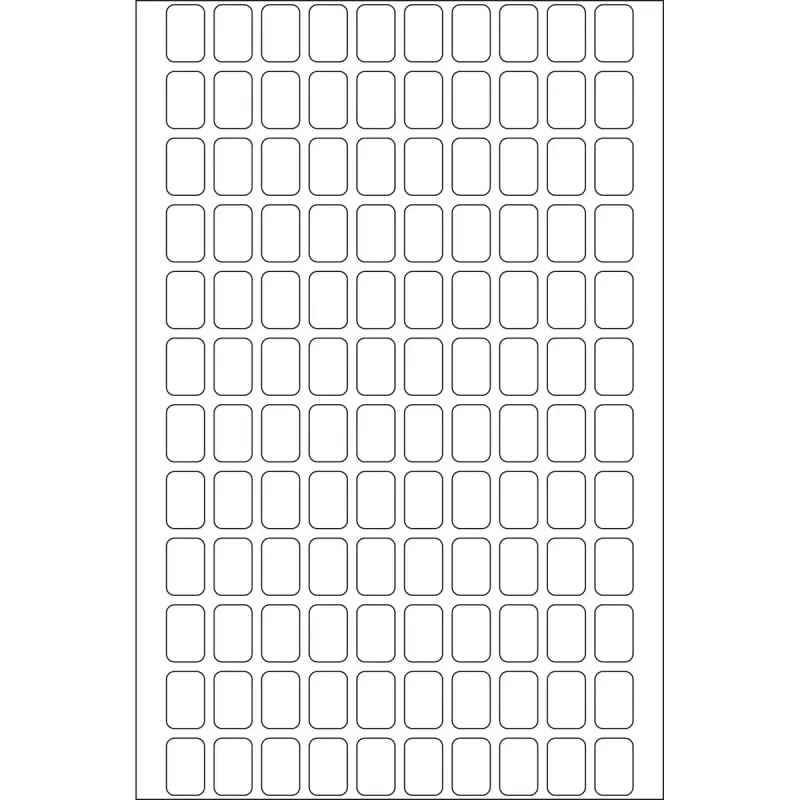 Daudzfunkciju uzlīmes HERMA 8x12 mm balts papīrs matēts roku rakstīšanai 3840 gab.