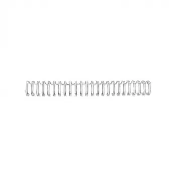 GBC WireBind Stieples 3:1 A5 8mm 24L, Sudraba, 3 loksnes, Metāls, 100 gab.