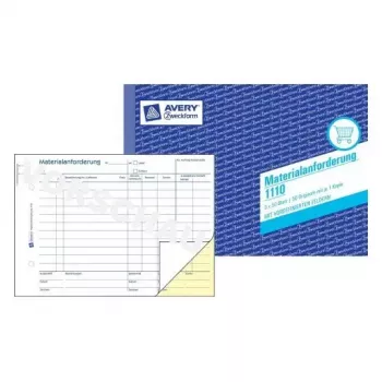 Administrācijas grāmata Avery 1110 zila balta