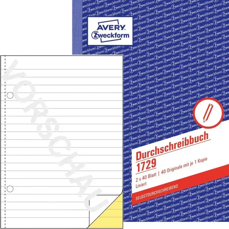 Grāmatvedības veidlapa/grāmata A5 Avery 1729